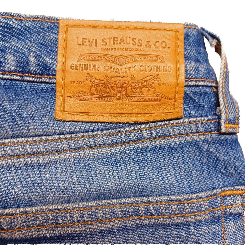 Levi's Premium Big E Wedgie Straight Buttonfly Jeans Women's Size 25 - Picture 12 of 13